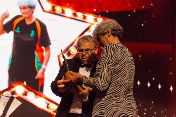 Bubs receives her award at SPOY 2018