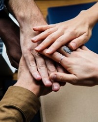 hands together