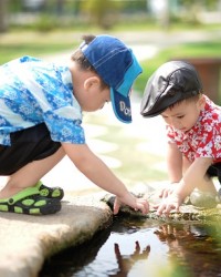 Boys Playing Outside