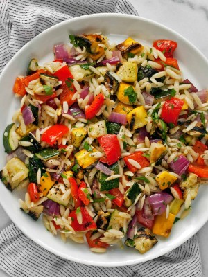 grilled vegetable orzo salad11
